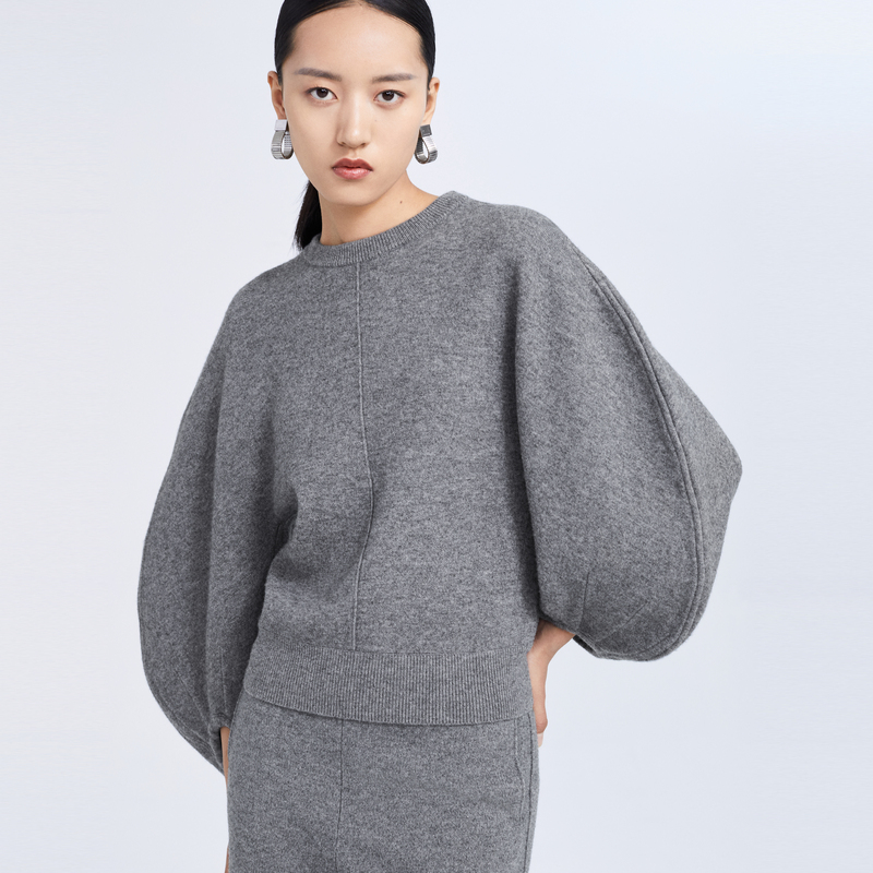 【星线好物】IMM尹默女装春秋羊毛时尚廓形针织女毛衣