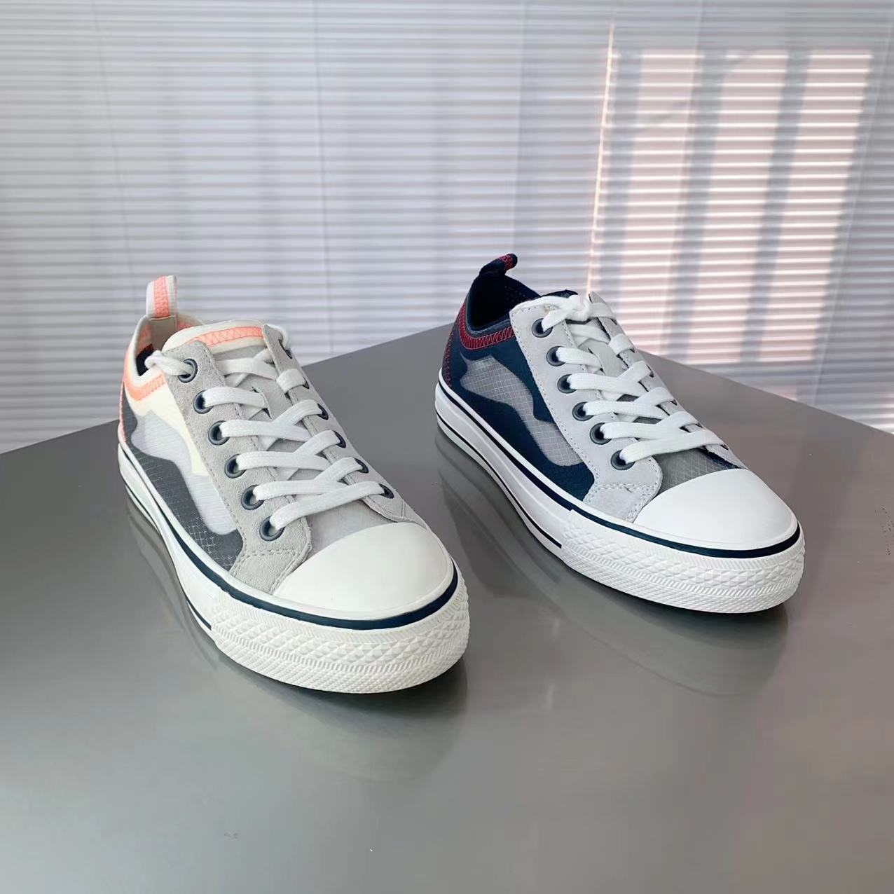 【COCOwang】女士气质时尚百搭低帮帆布鞋AK140F40040