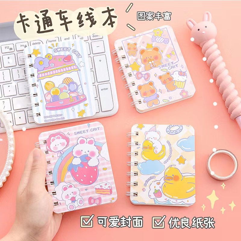 6076 卡通A7侧翻线圈本（款式不挑）