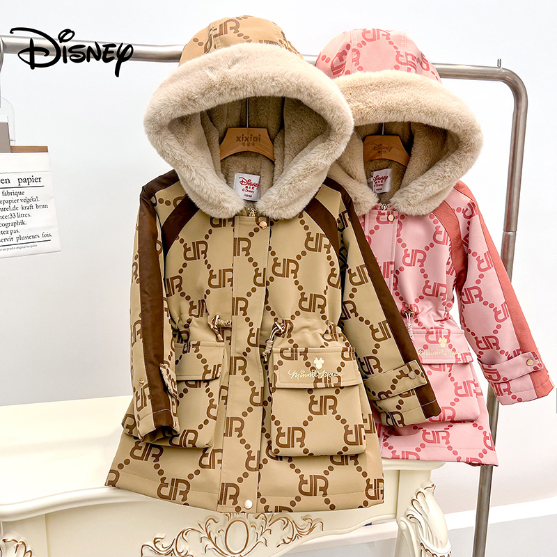 【TZD】Disney/迪士尼儿童外套冬季加绒时尚连帽派克服XFW4PJ237