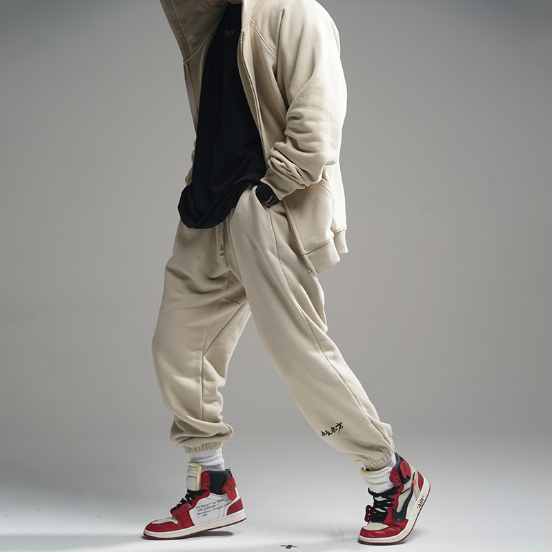 无畏东方基础卫裤健身针织束脚美式复古休闲宽松运动男女士秋冬季