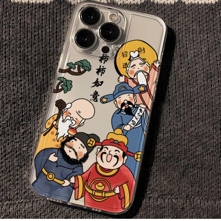 柿柿如意透明苹果小米oppovivo华为适用iPhone12/13/14手机壳软女