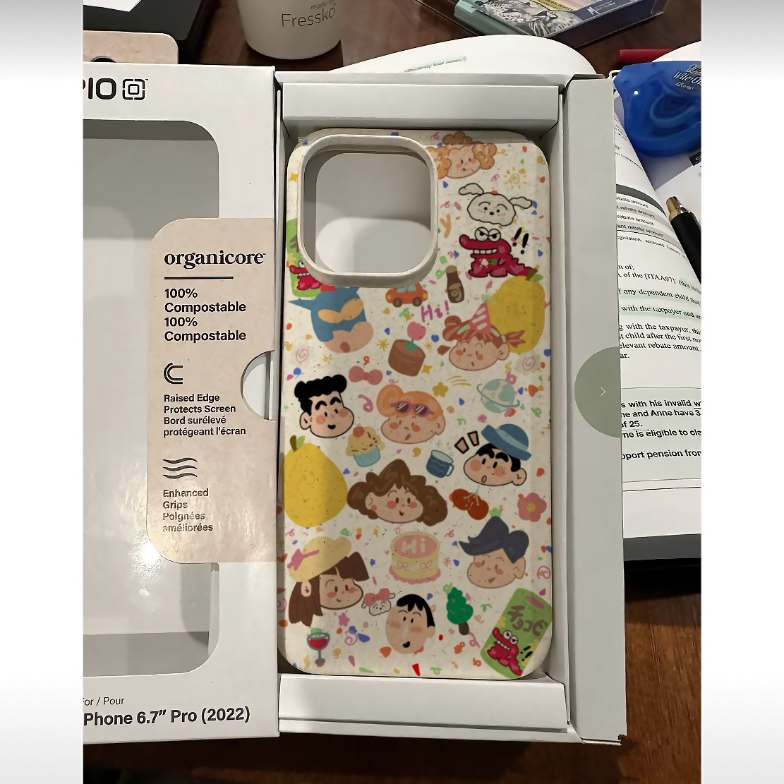 趣味涂鸦小麦壳适用苹果15手机壳iphone13/14promax防摔12/11可爱
