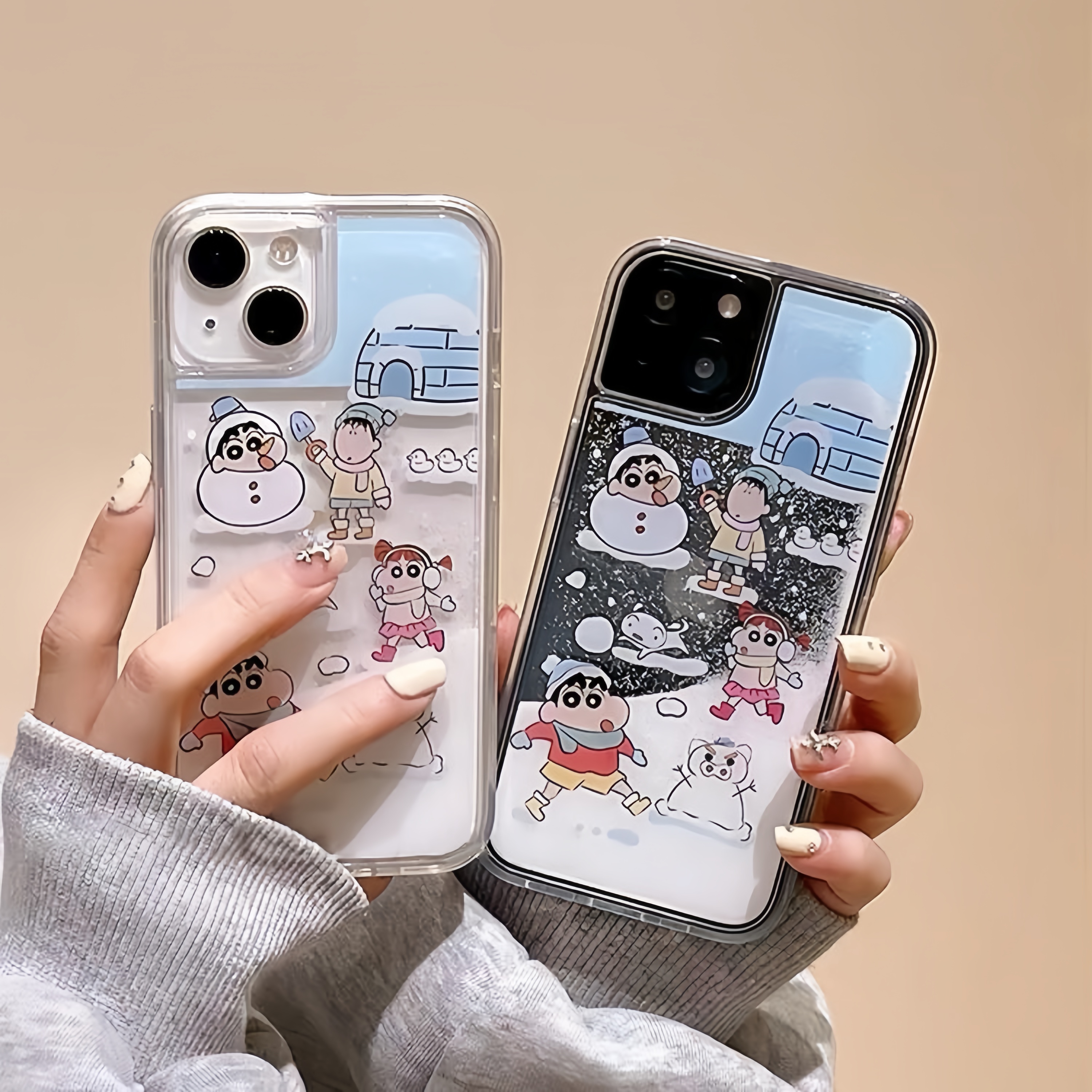 流沙蓝屋堡卡通适用苹果15手机壳iphone13/14promax可爱12/11创意