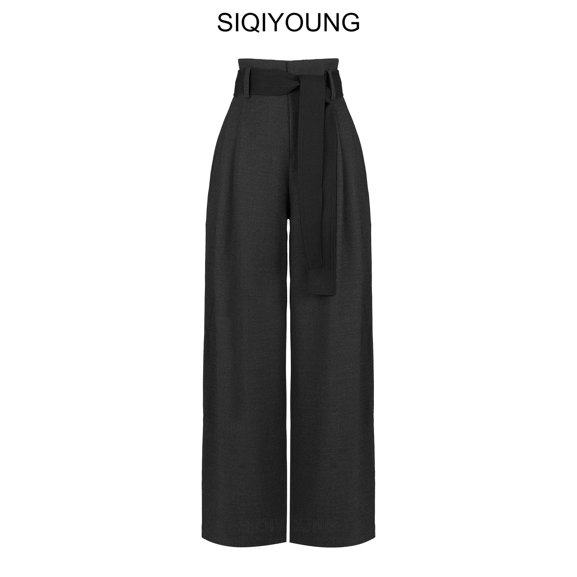 SIQIYOUNG【Maggie精选】高腰系带长裤