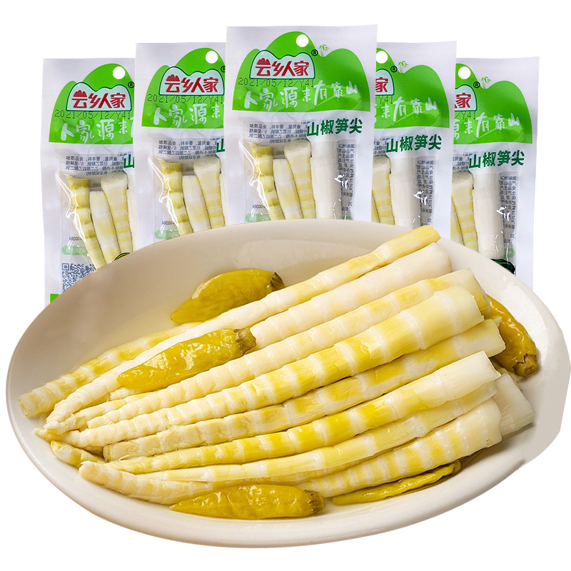 【17.9抢20袋】山椒笋尖泡椒竹笋开袋即食笋片脆笋子泡椒脆笋零食