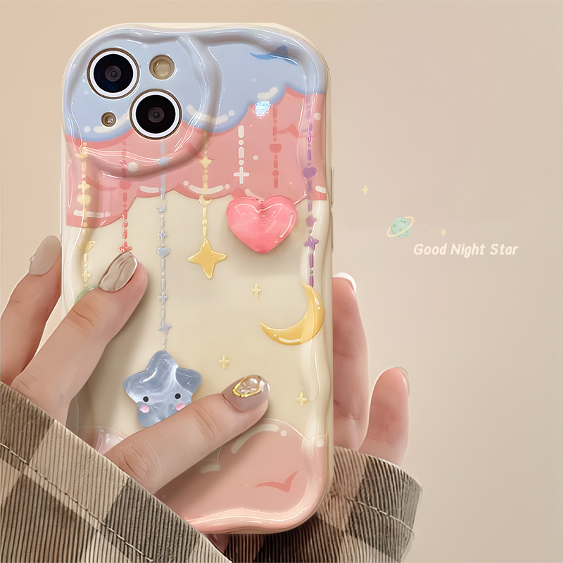 星星公仔苹果13/华为/vivo/oppo/小米iPhone14pro精神状态手机壳