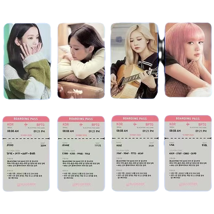 BLACKPINK粉墨小卡BPTG游戏卡人物JISOO金智秀LISA朴彩英ROSE珍妮