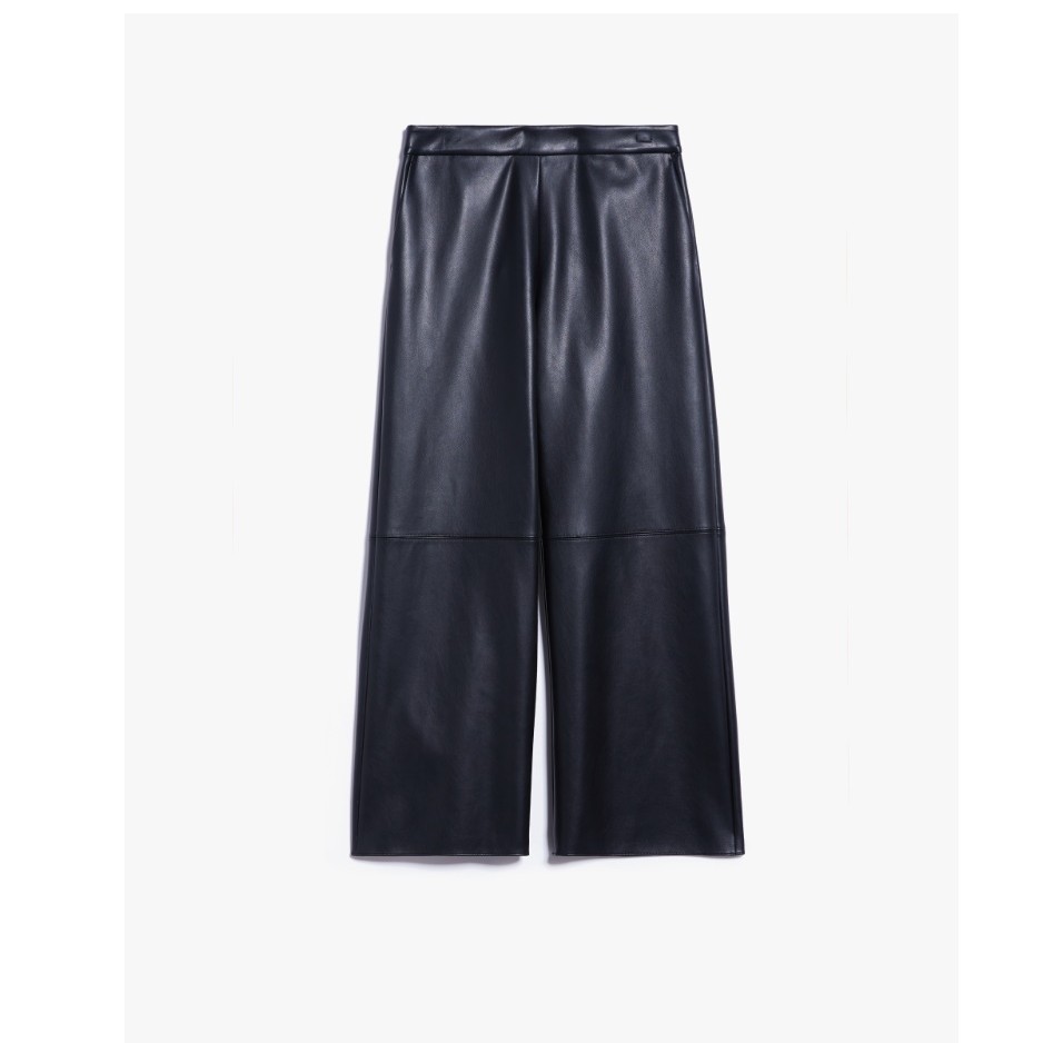 全新未使用  国现 S MaxMara 女士直筒显瘦皮裤休闲裤 ORLI