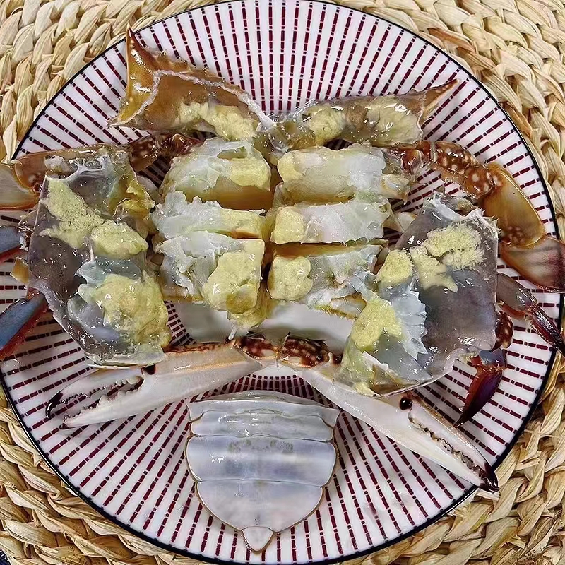 舟山白心呛蟹 3-4两 舟山野生梭子蟹呛蟹咸蟹母蟹 不能蒸煮
