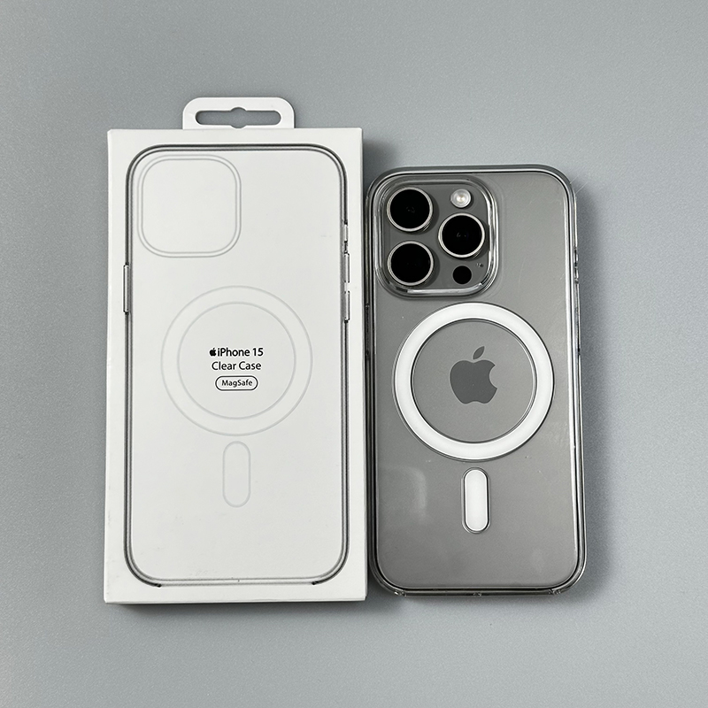 准新品  官方同款iPhone14/15PRO MagSafe磁吸透明手机软壳