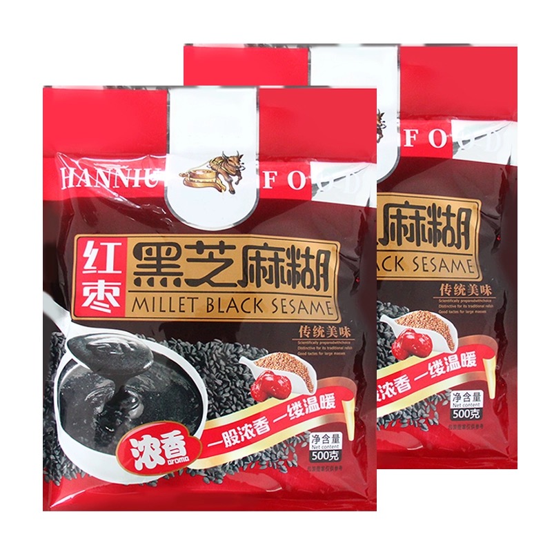 憨牛红枣芝麻糊拍一发三