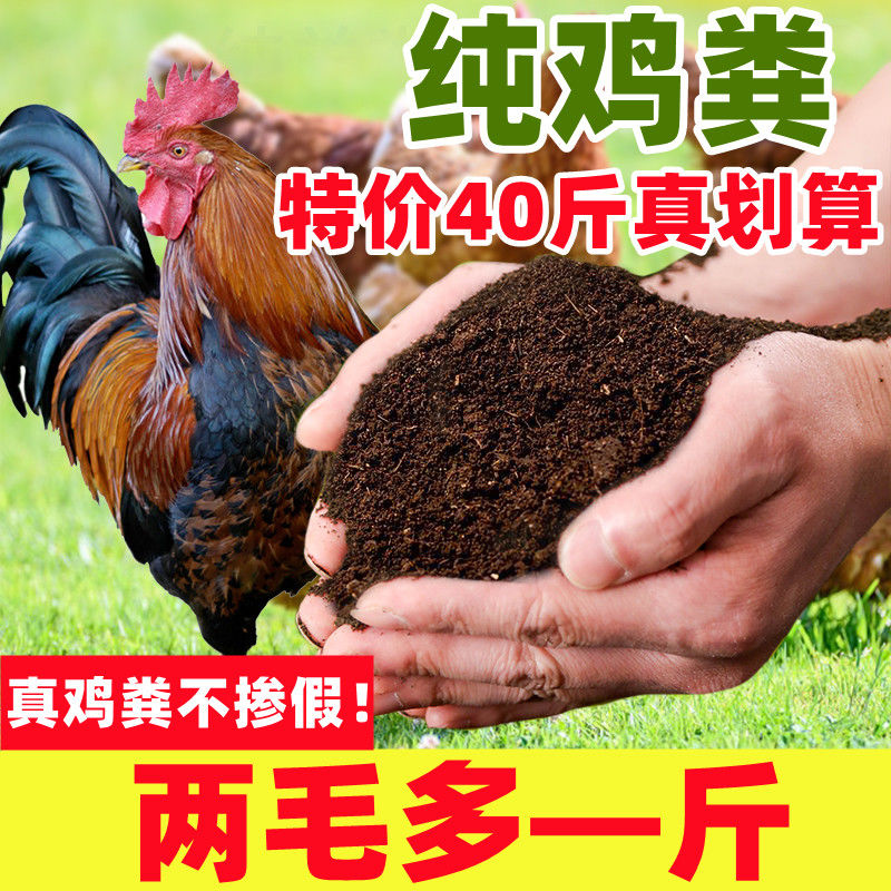 鸡粪肥有机肥发酵蔬菜花卉绿植果树有机肥料花肥菜肥羊粪营养土