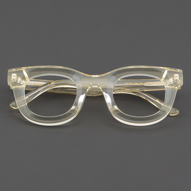 MOSCOT LEMTOSH眼镜框女款奢侈品透明黄色眼镜架男生高档近视镜潮