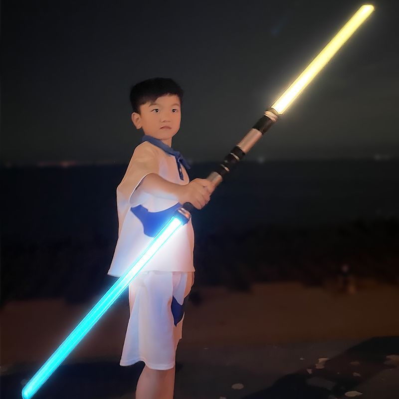 夜发光星球大战激光剑金属荧光棒正版可伸缩儿童玩具刀宝剑男孩