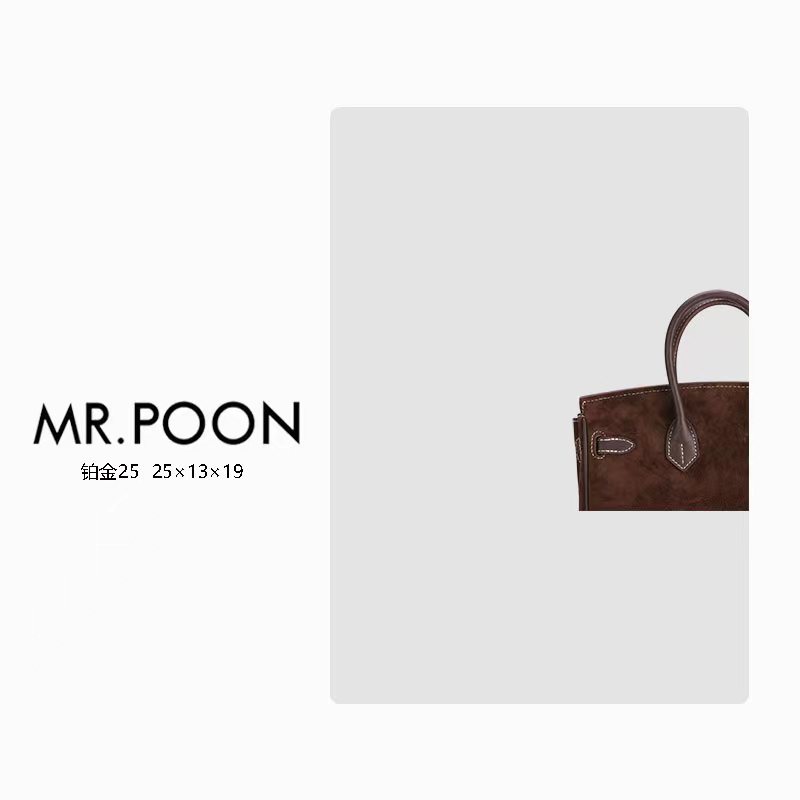 Mr.Poon/潘先生新款冬季绒面女包小号手提包现货
