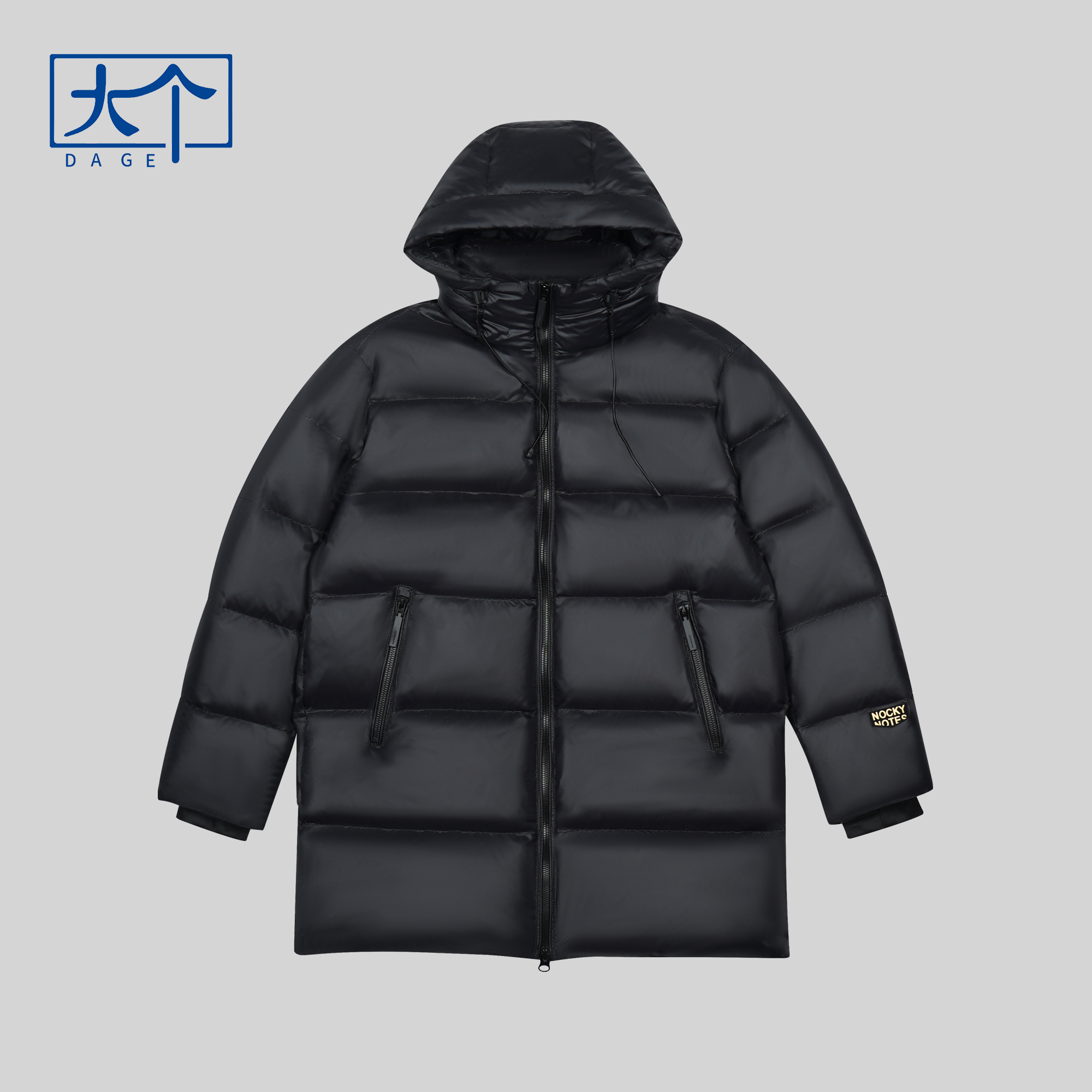 长款黑武士90绒羽绒服冬季新款2382