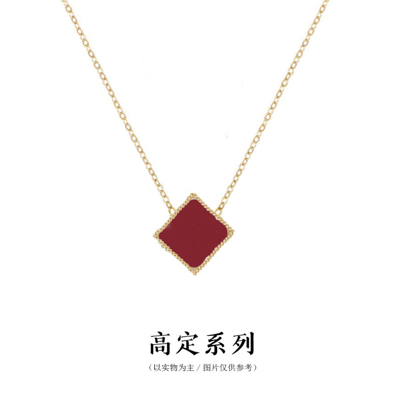 钛钢项链 CC3406 高定系列 红色 项链40+5cm