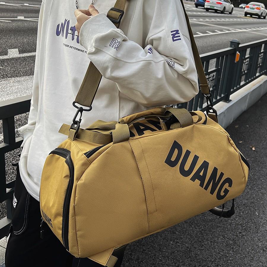 多功能潮牌运动旅行双肩背包出差行李包手提健身包男大容量斜挎包