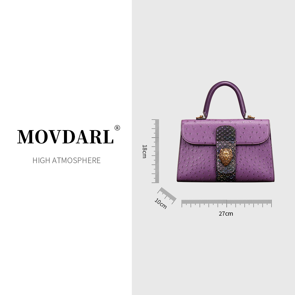 【宠粉福利】MOVDARL/陌黛尔轻奢时尚百搭单肩手提包6037紫色