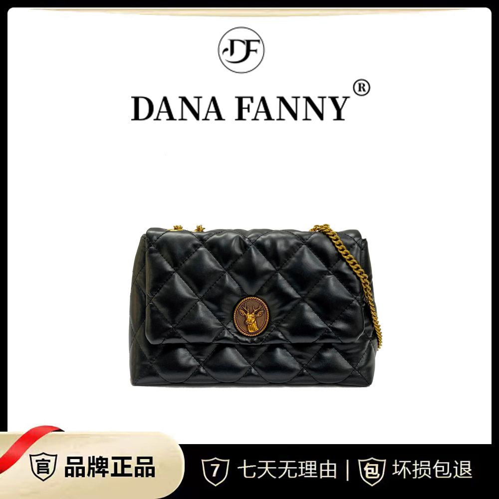 DANAFANNY戴娜梵尼2024新款小众通勤简约百搭单肩斜跨包包