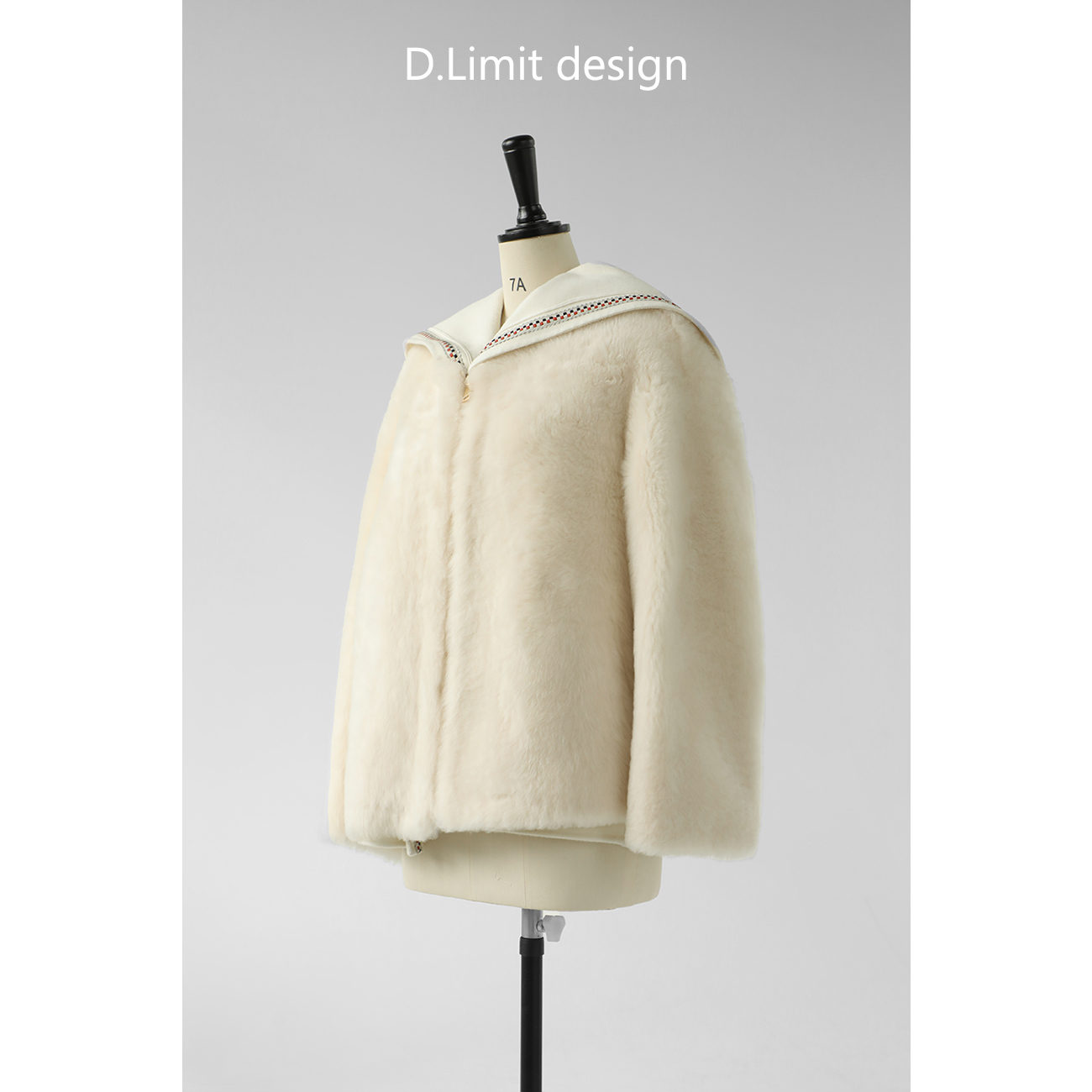 【D.Limit design】时尚海军领短款拉链皮草（7）