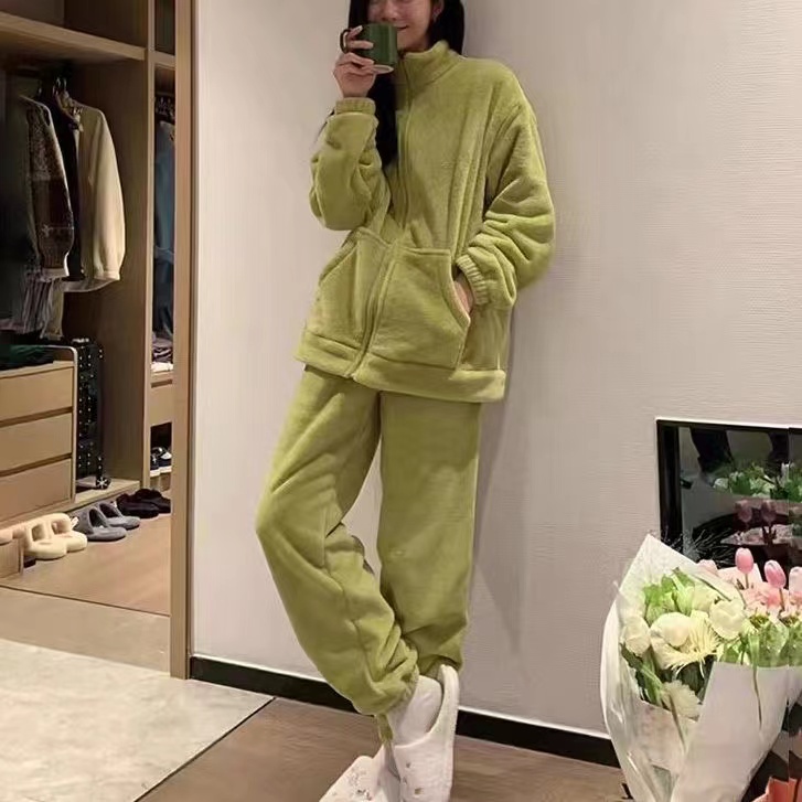 新款出炉秋冬保暖卫衣可外穿家居服套装秋冬季舒适时尚【杜小宅】