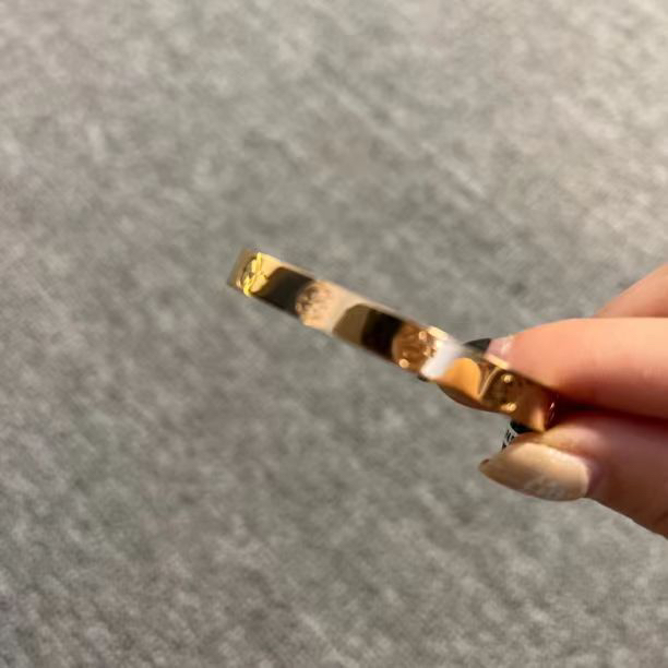 925银手镯 金色素款手镯SZ1225－203