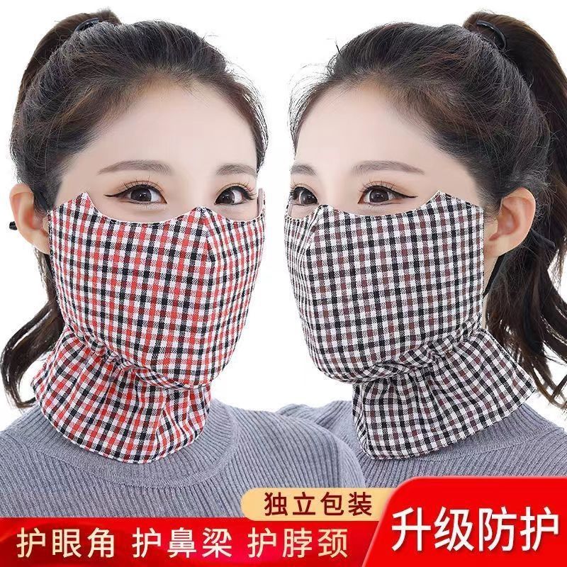 保暖口罩女冬季纯棉加厚加大成人防寒口罩防尘透气可水洗骑行面罩