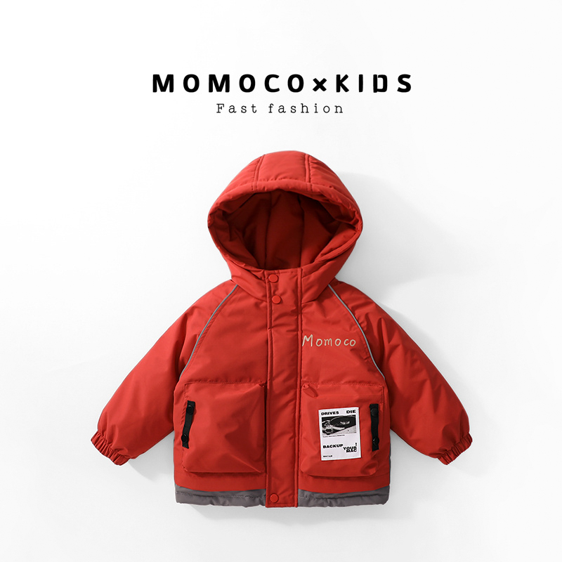 MOMOCO儿童拜年服加厚连帽冬季羽绒服三防韩版羽绒服76430102215