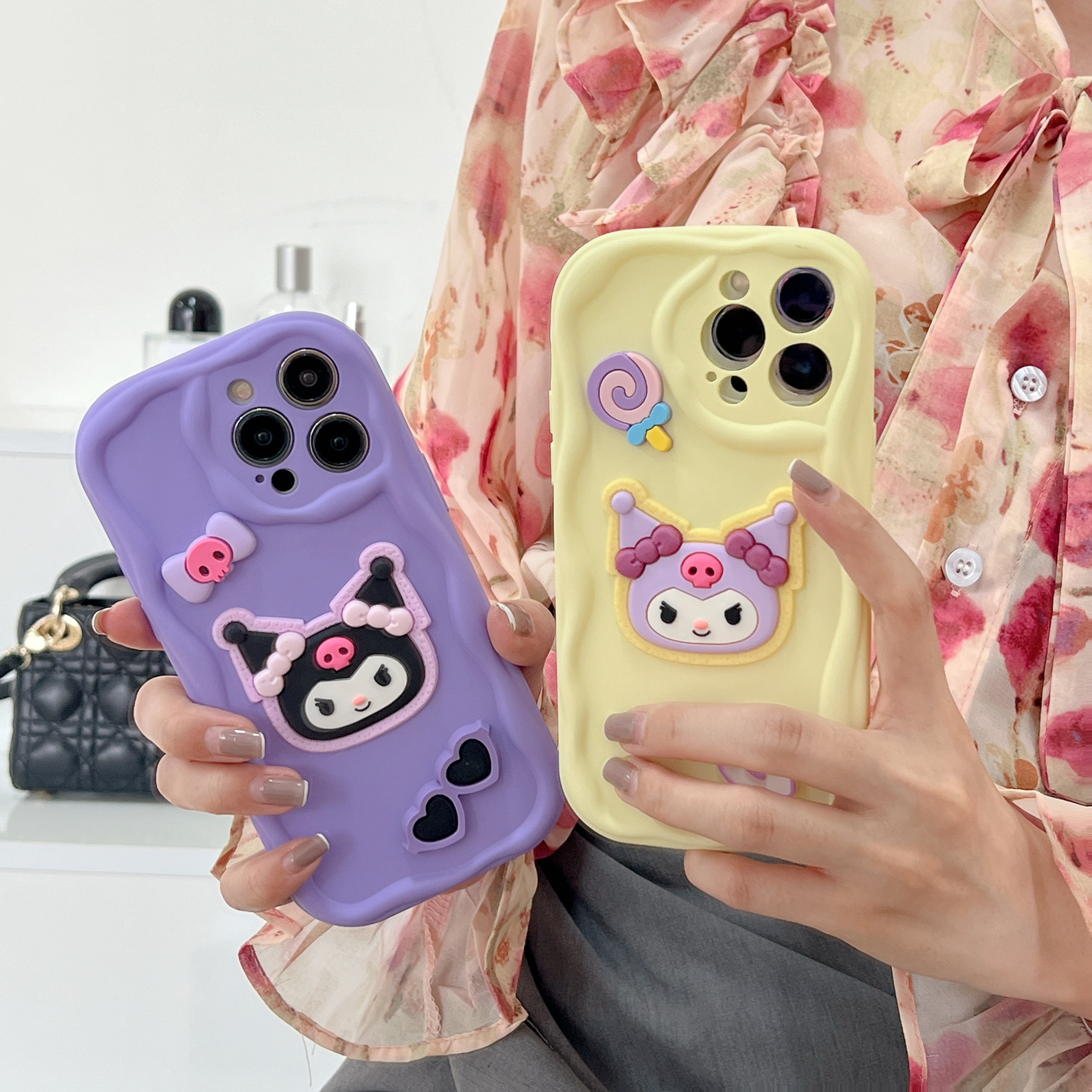 (苹果/华为oppo/vivo/小米)卡通库洛米可爱马卡龙diy女款手机壳