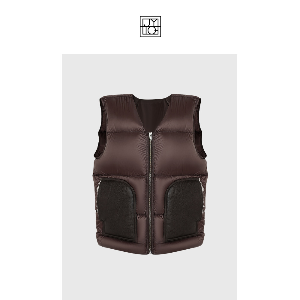 JiaoyeKequer 90%白鹅绒 羽绒服马夹 CZ-309YR-QY23520