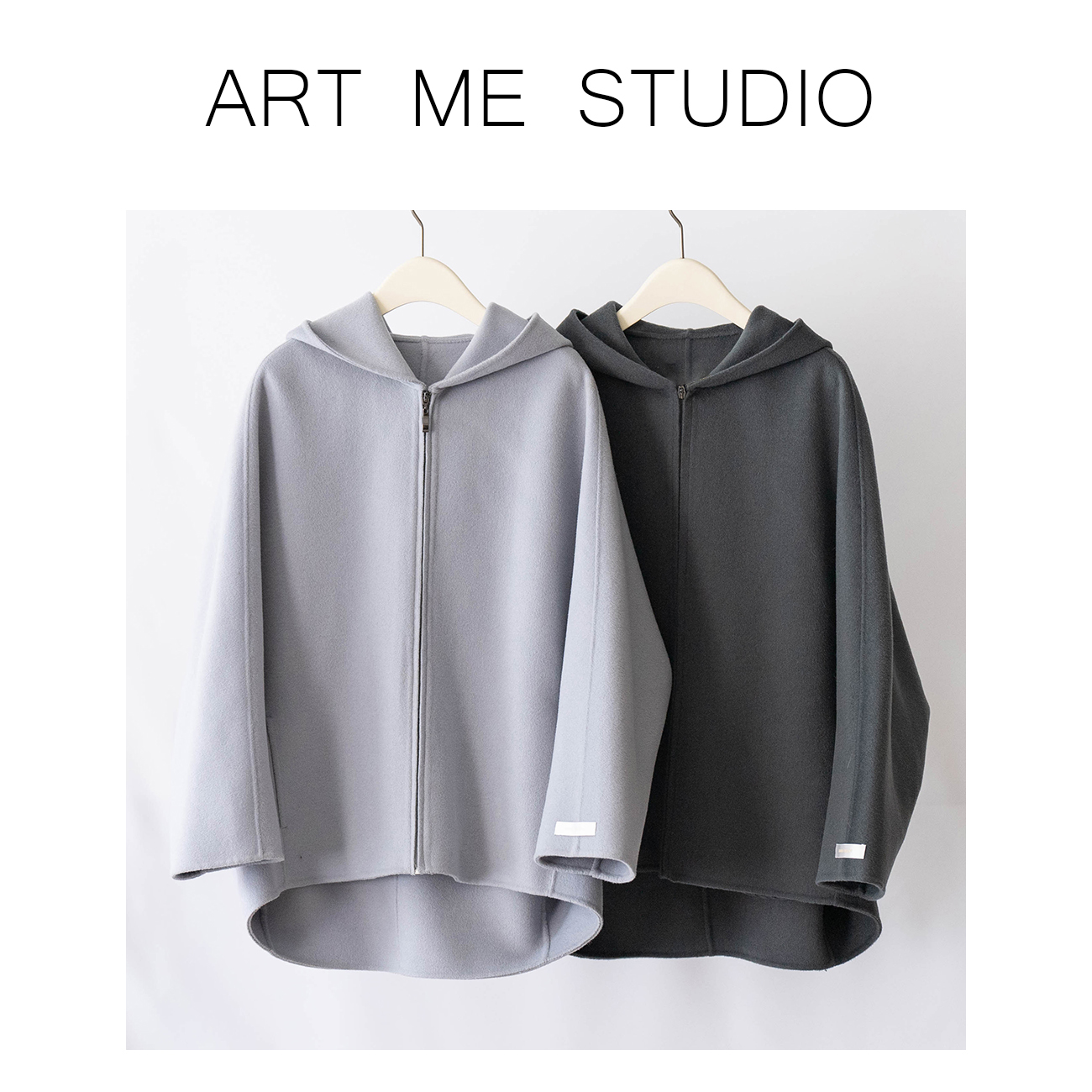 Artme瓜瓜呀【墨石公园短大衣】隋心休闲外套华夫格外套春秋d037