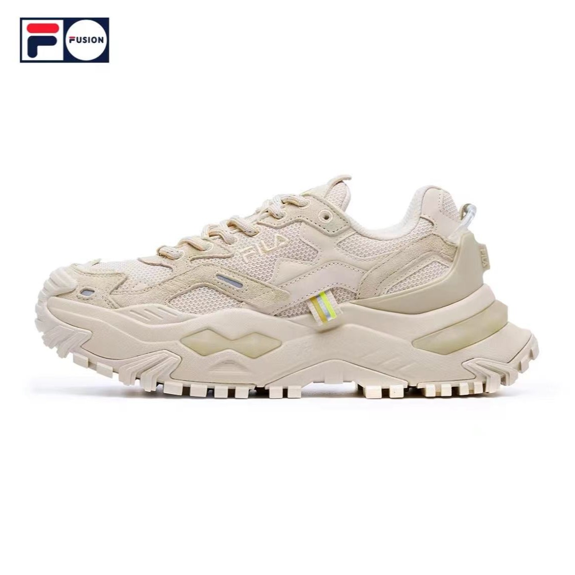 FILA FUSION硬糖经典色鞋厚底增高女鞋时尚潮流运动T12W135211