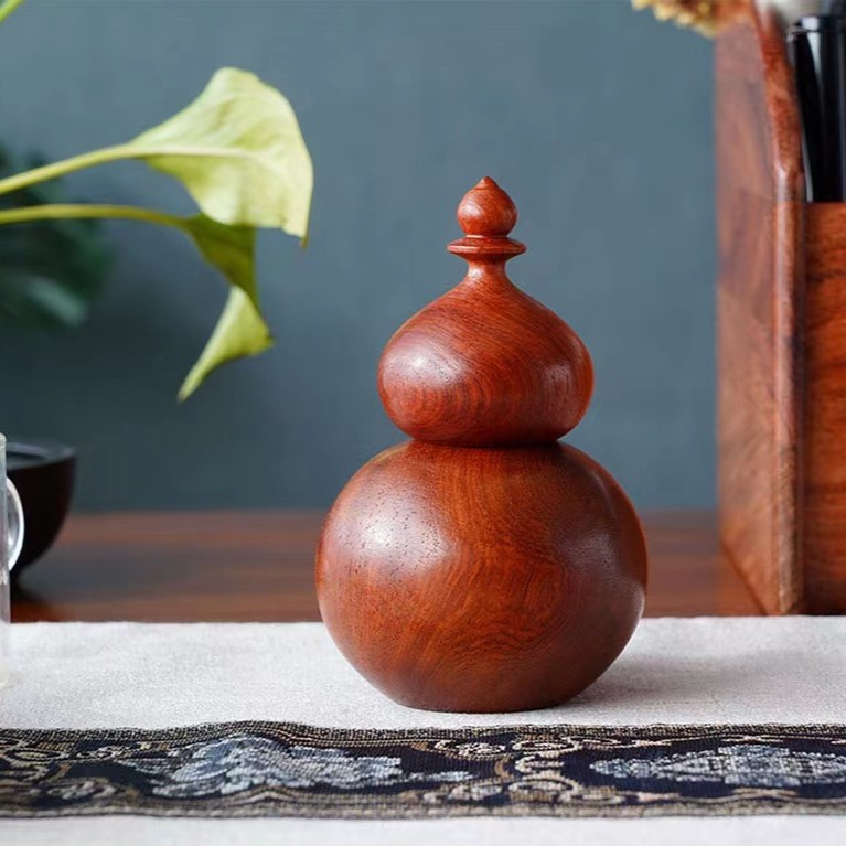 XT280原木原色葫芦牙签筒牙签罐MH 尺寸：8*12cm