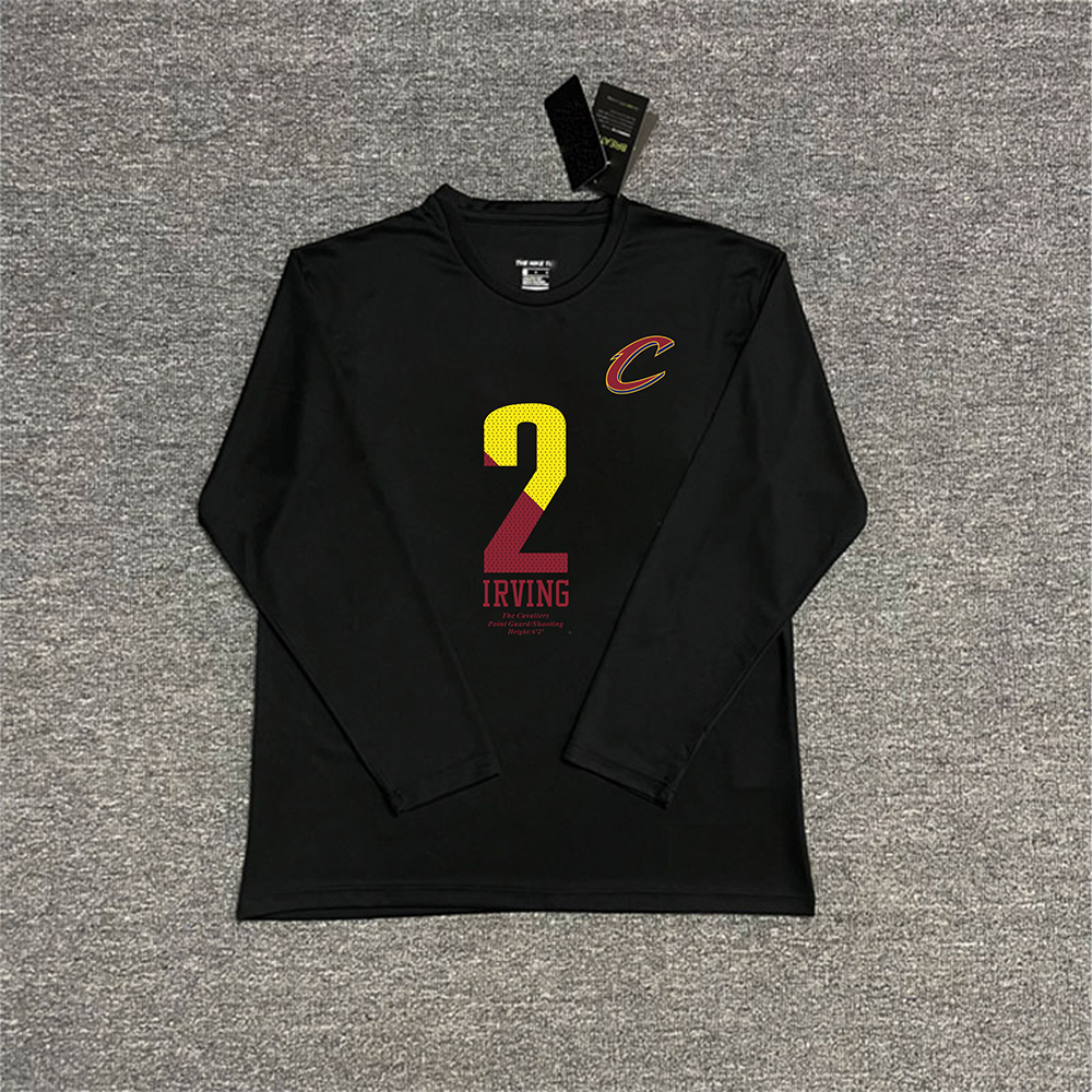 秋冬长袖T恤投篮服魔术麦迪骑士欧文训练长袖美式T速干运动服上衣