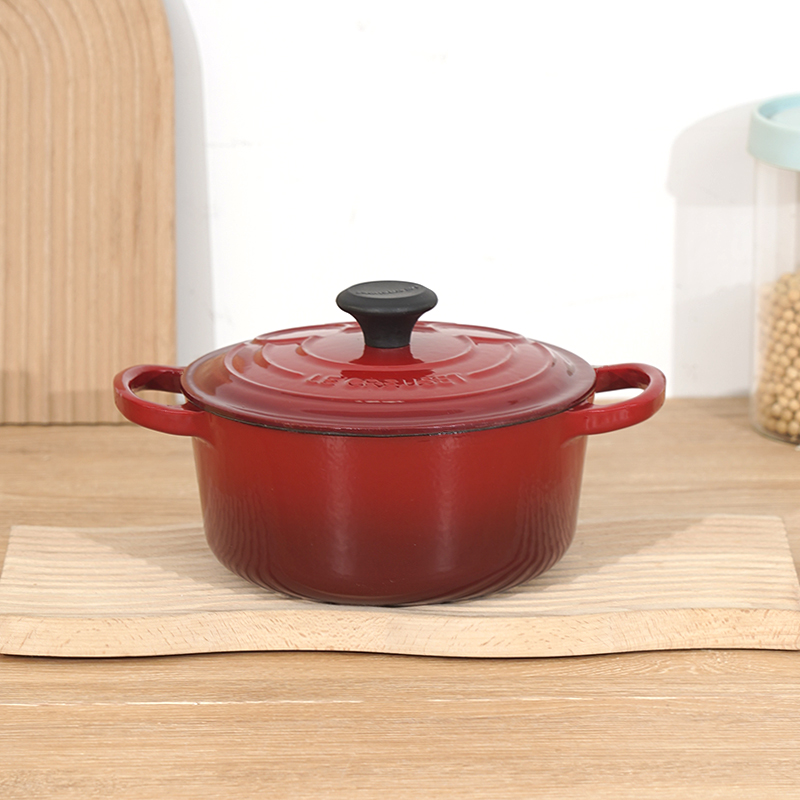 YANZAO/焱造铸铁珐琅锅18米奇炖锅