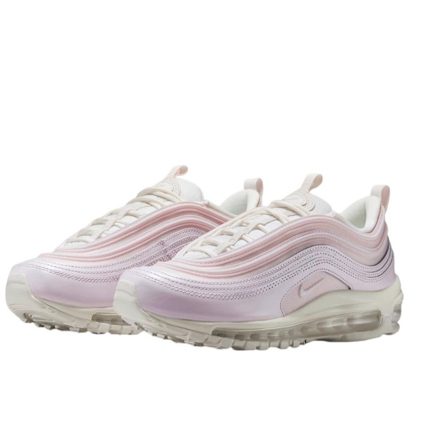 Nike Air Max97 DX0137-600女子气垫运动休闲鞋 轻便缓震时尚粉白