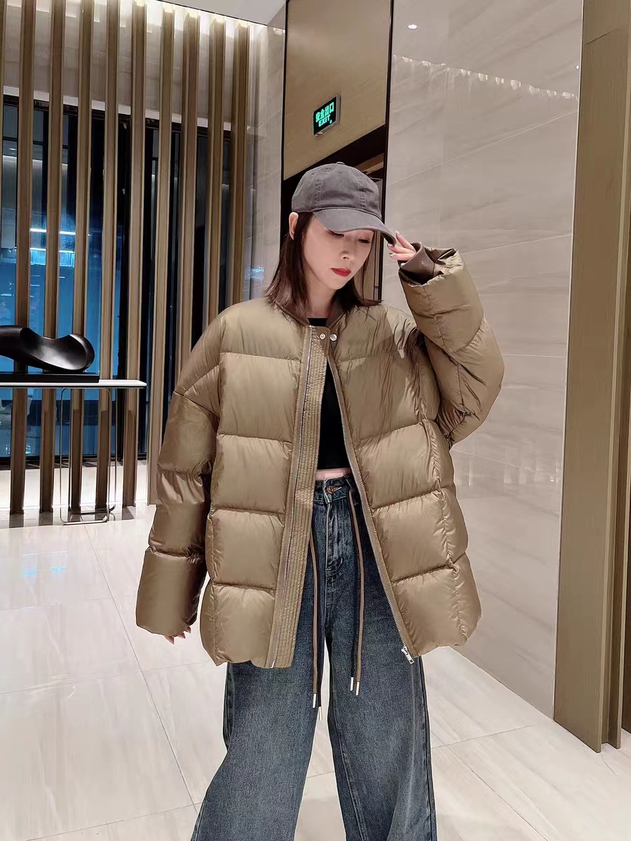 【LNER.阿曼达】马努2023新款90绒棒球领羽绒服女时尚厚保暖面包服