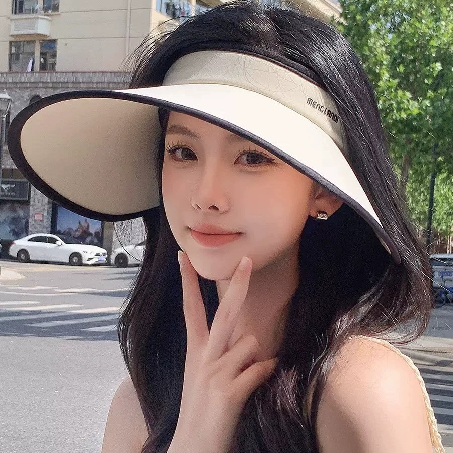 3.0可折叠双面冰丝防晒帽超大帽檐遮脸百搭防紫外线太阳帽