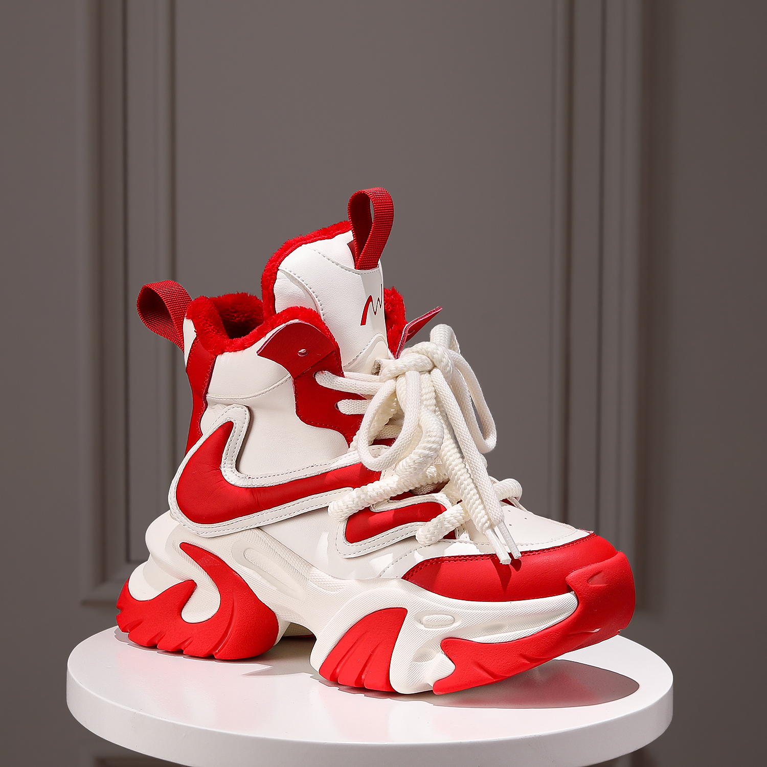 现货淘爱朵●烈焰●闪增高7cm厚底网红秋冬潮流百搭女休闲鞋186-82