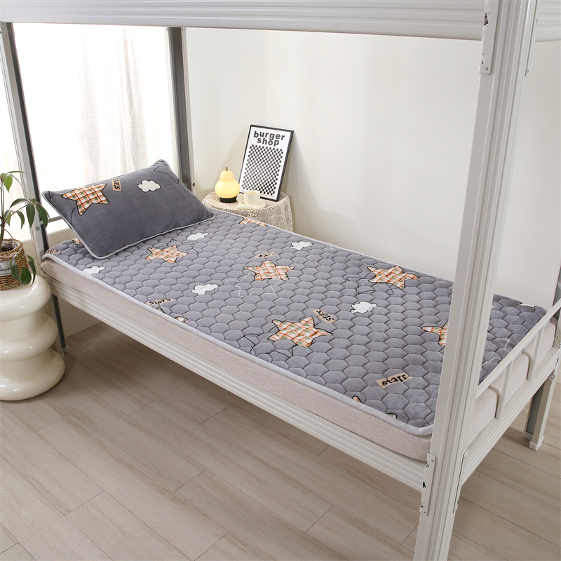 牛奶绒床垫软垫毛毯加厚加绒床单冬天珊瑚绒铺床保暖单人学生宿舍