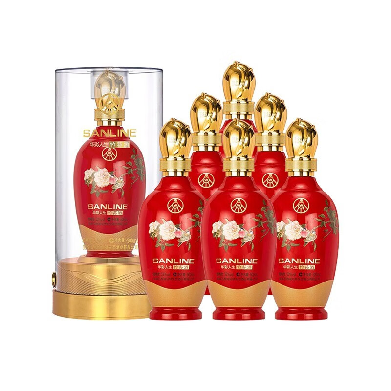 粤强酒业【推荐】五粮液 华彩人生 喜宴用酒52度500ml*6