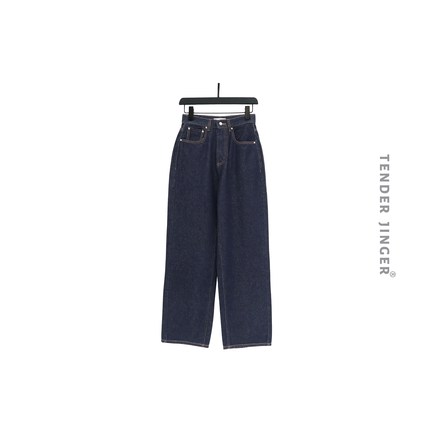 Tender Jinger 【专柜】2023秋深蓝色百搭无弹牛仔裤 T2311FL345F