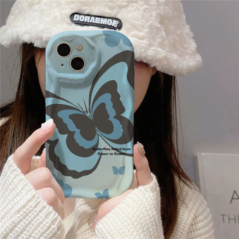 优雅蝴蝶iPhone15pro苹果11/12/13手机壳华为荣耀小米OPPO/VIVO软