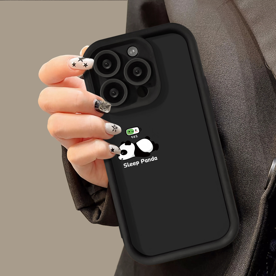 网红熊猫苹果14promax趣味iPhone15Pro硅胶13手机壳12/11Pro/XS软