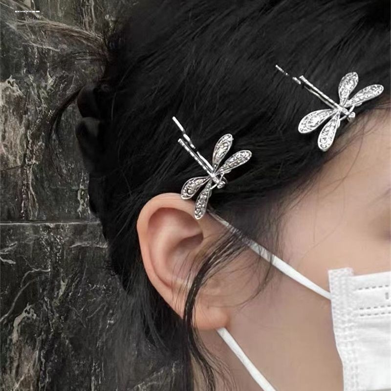 蜻蜓发夹显白侧边少女头饰刘海边夹碎发夹气质甜妹新款设计质感