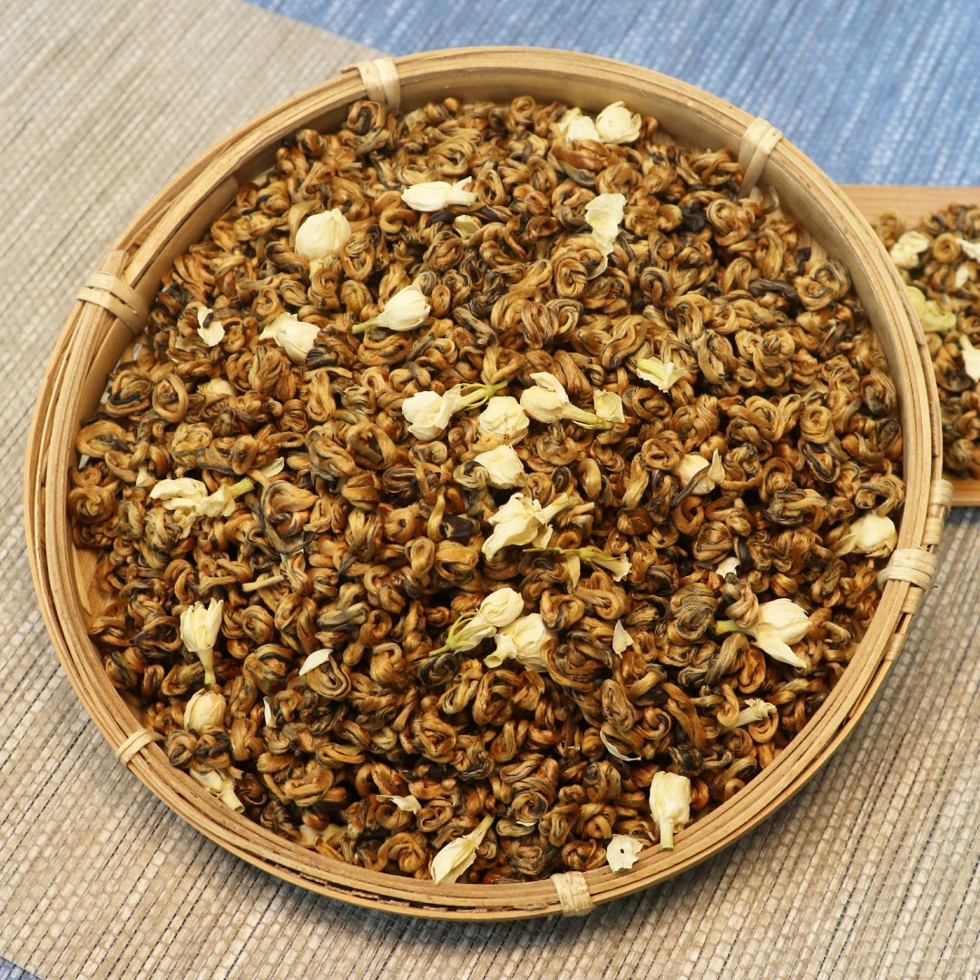 【小鹿甄选】①茉莉滇红金螺 茉莉红茶 茶叶（250g-500g）罐装