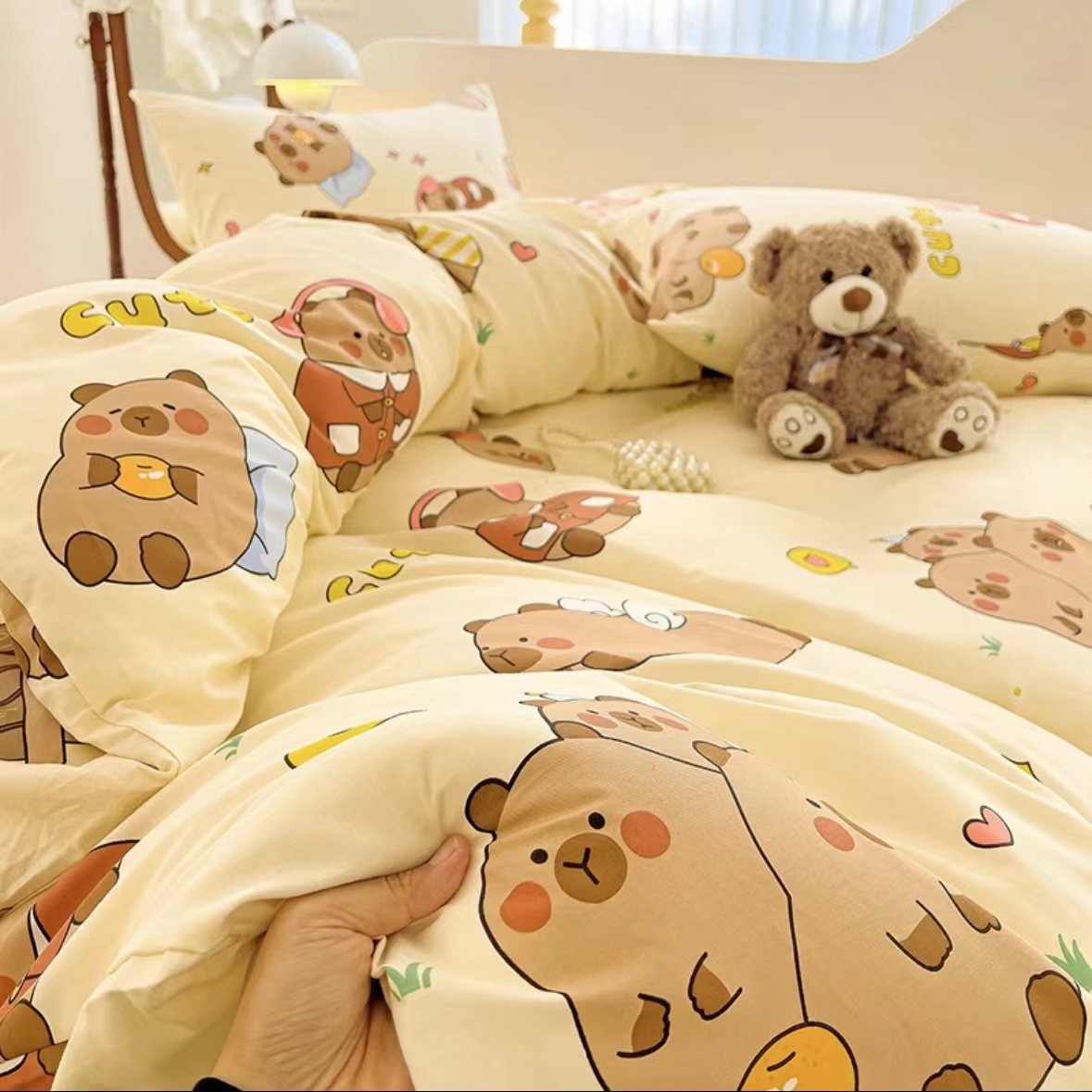 【卡皮巴拉秋冬被】200*230四季柔软春秋被加厚冬被