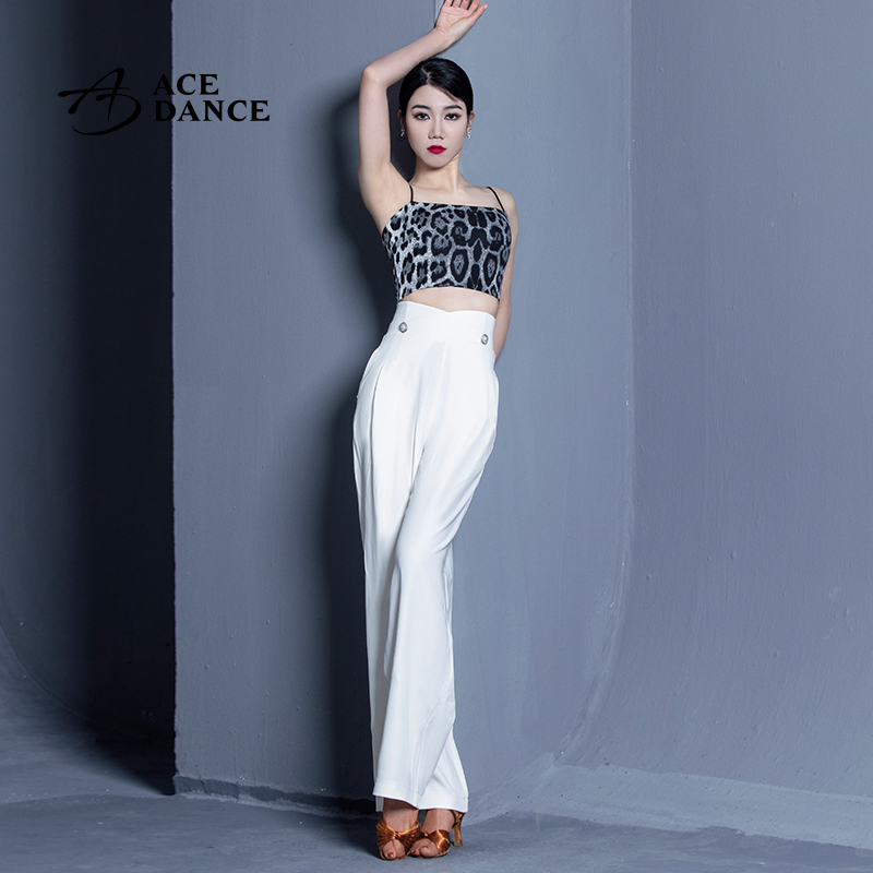 ACEdance女成人拉丁舞摩登舞广场舞双侧珍珠扣设计款舞裤DA275